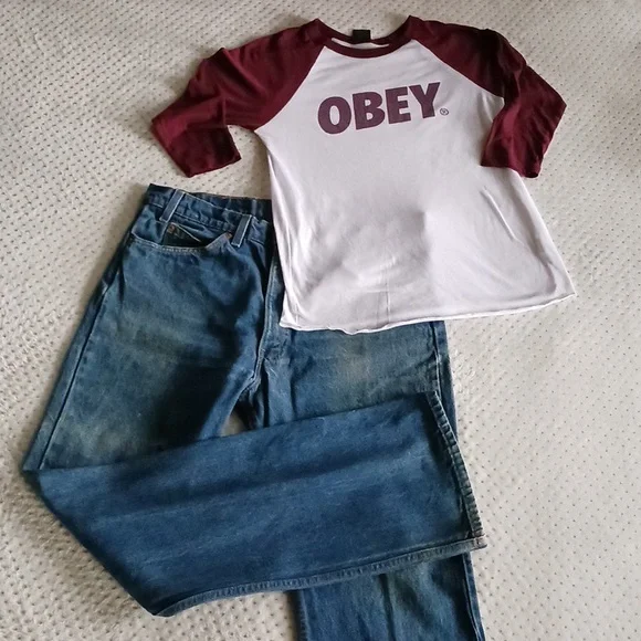 Vintage 90's Levi 517 bootcut jeans Medium wash - Picture 12 of 16